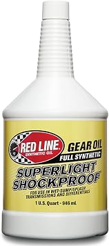 Red Line 58504 75W90 Full Synthetic Superlight Shockproof Gear Oil - 1 Quart