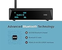 Vista 3 de B3 Profesional Receptor de Música XLR Bluetooth v5.1, Transmisor LDAC y aptX HD, DAC ESS Integrado, RCA Analógico, Salidas Ópticas Digitales