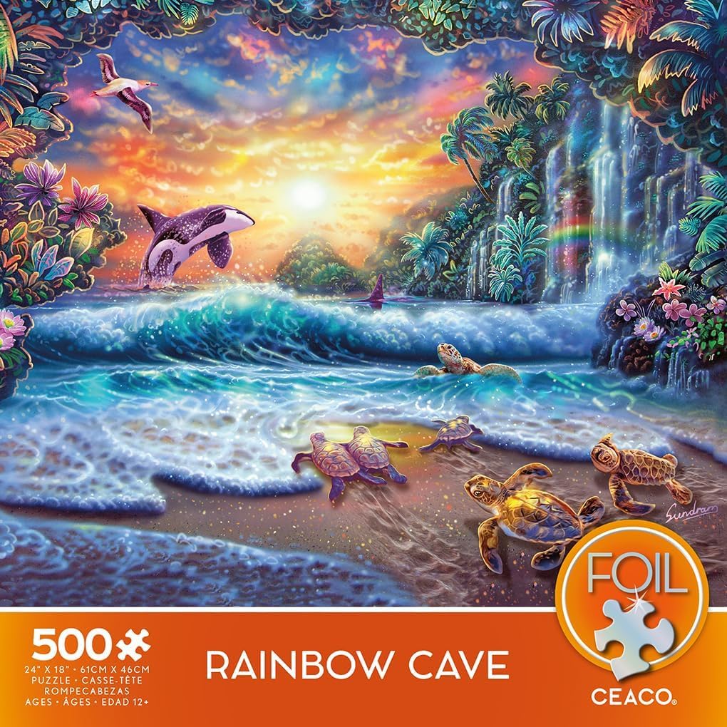 Ceaco Colorstory Puzzle – Regenbogenknöpfe, 750 Teile – 61 X 45,7 Cm – Nachhaltig Aus Recycelten Materialien – Hergestellt In USA