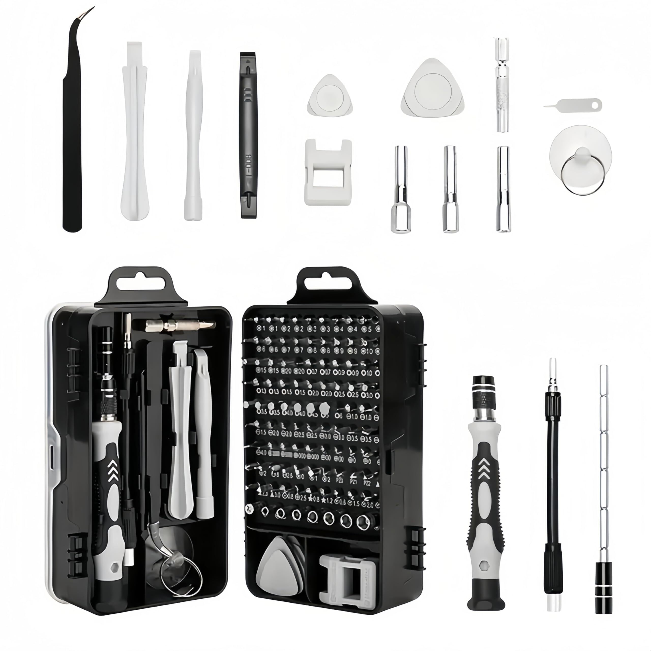 115-teiliges Präzisions-Schraubendreher-Set für Telefon, Computer, Uhr, Konsole, Brille, Elektronik - Professionelles Werkzeug-Set