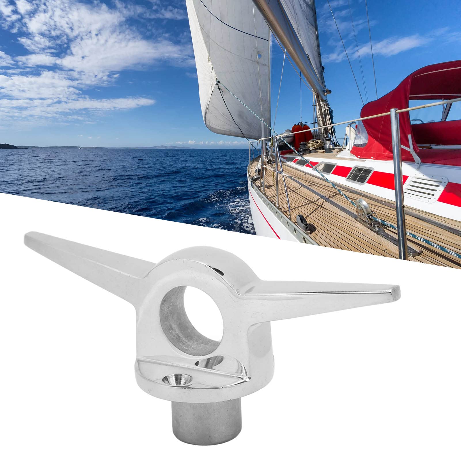 6-Zoll-Hebering mit Klampe aus 316-Edelstahl, hochfest, für Yachten und Schiffe