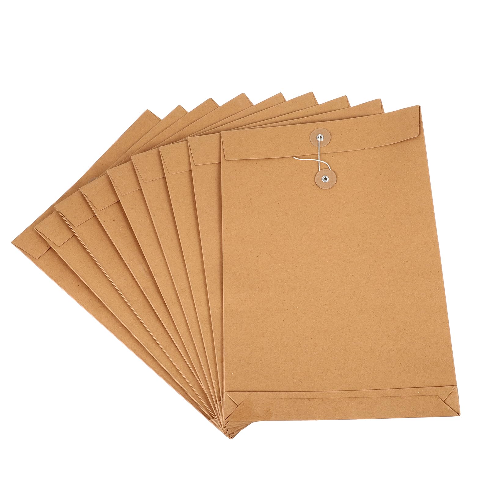 SOIMISS Cartelle Porta Documenti in Carta Kraft 25 Pezzi Grande Capacità per Ufficio e Scuola Resistente e Funzionale per Migliorare Efficienza Lavorativa