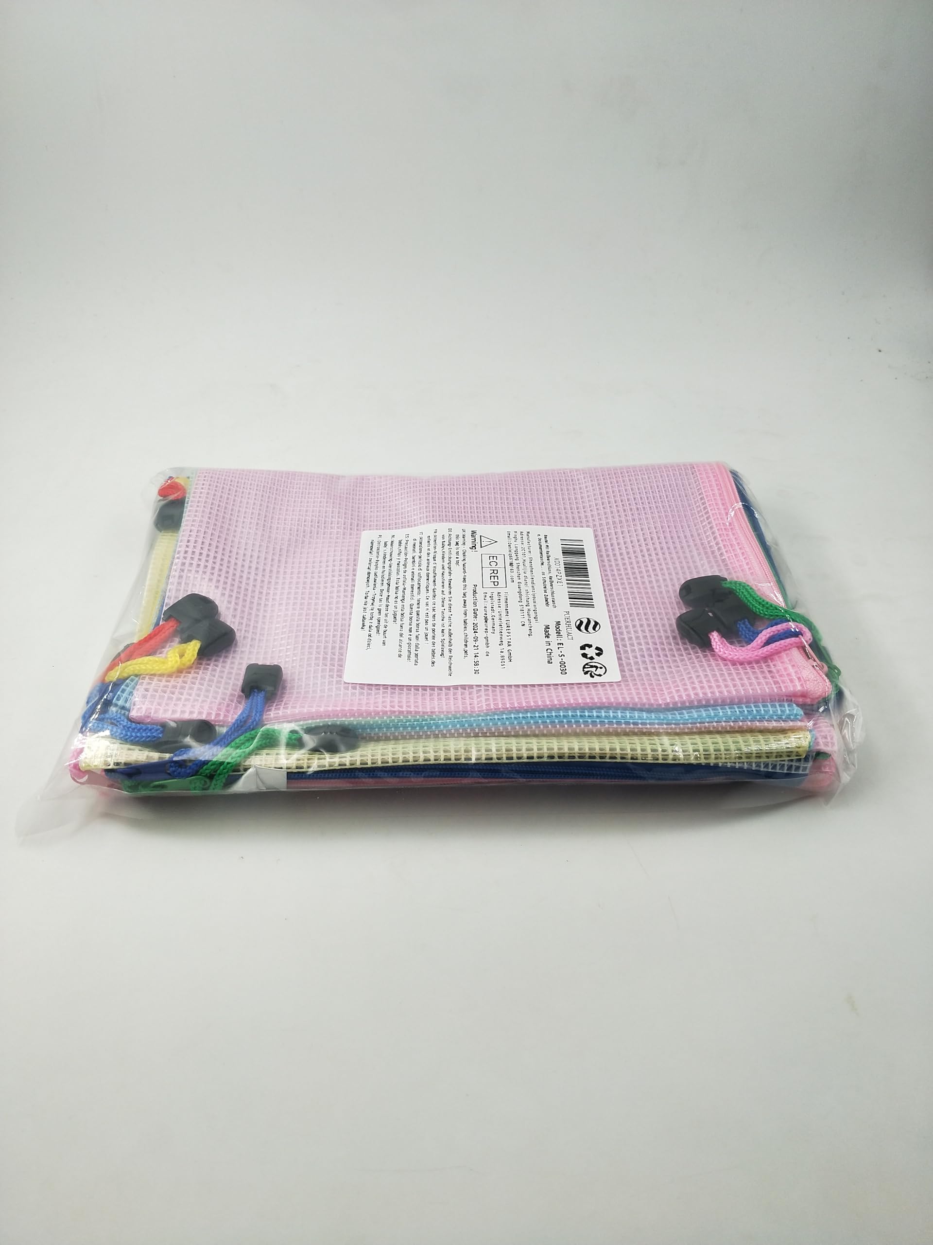 Lot De 10 Pochettes En Plastique Extensibles De Format A4 Avec Fermeture à Pression Et Pochette Pour étiquette, Couleurs Assorties Pour L'organisation De L'école Et Du Bureau (verticale