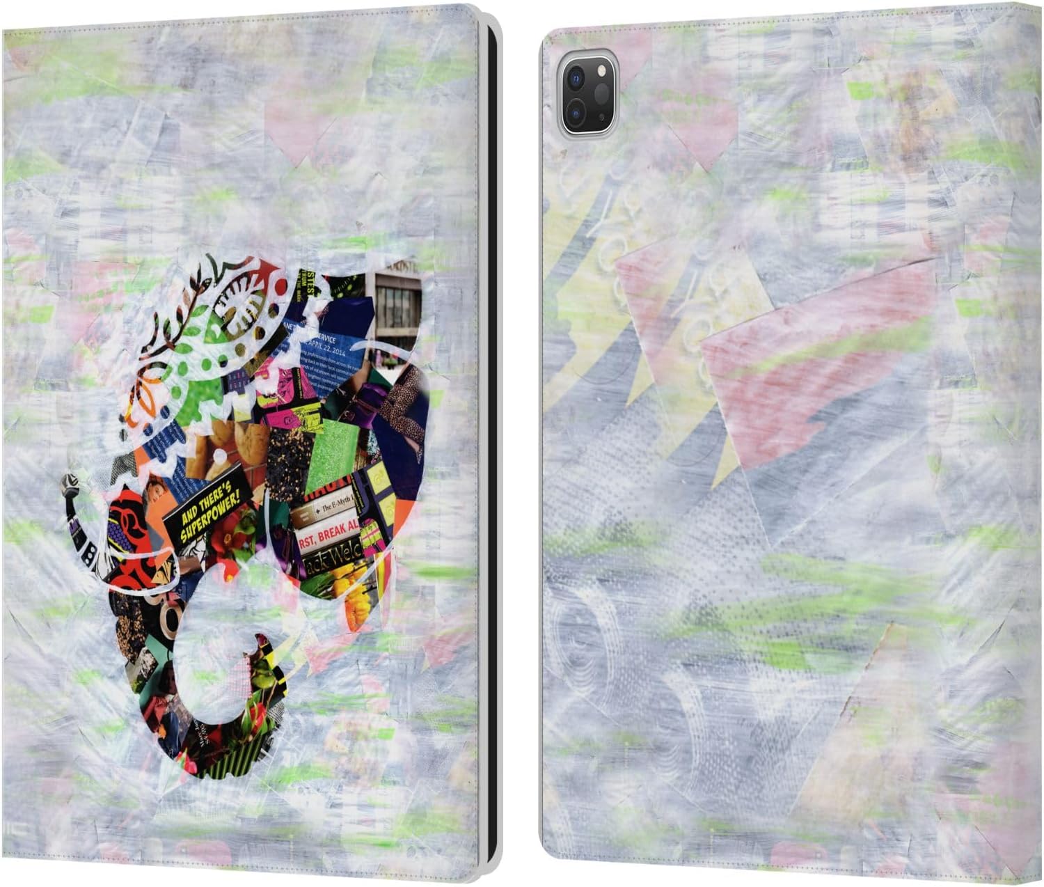 Head Case Designs Officially Licensed Artpoptart Peacock Animals Leather Wallet Case Compatible with Apple iPad Air 2 (2014)