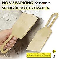 Vista 3 de WEDO Raspador de cabina de pulverización sin chispas de 9 pulgadas de longitud, raspador de cabina de pulverización de seguridad sin chispas, bronce