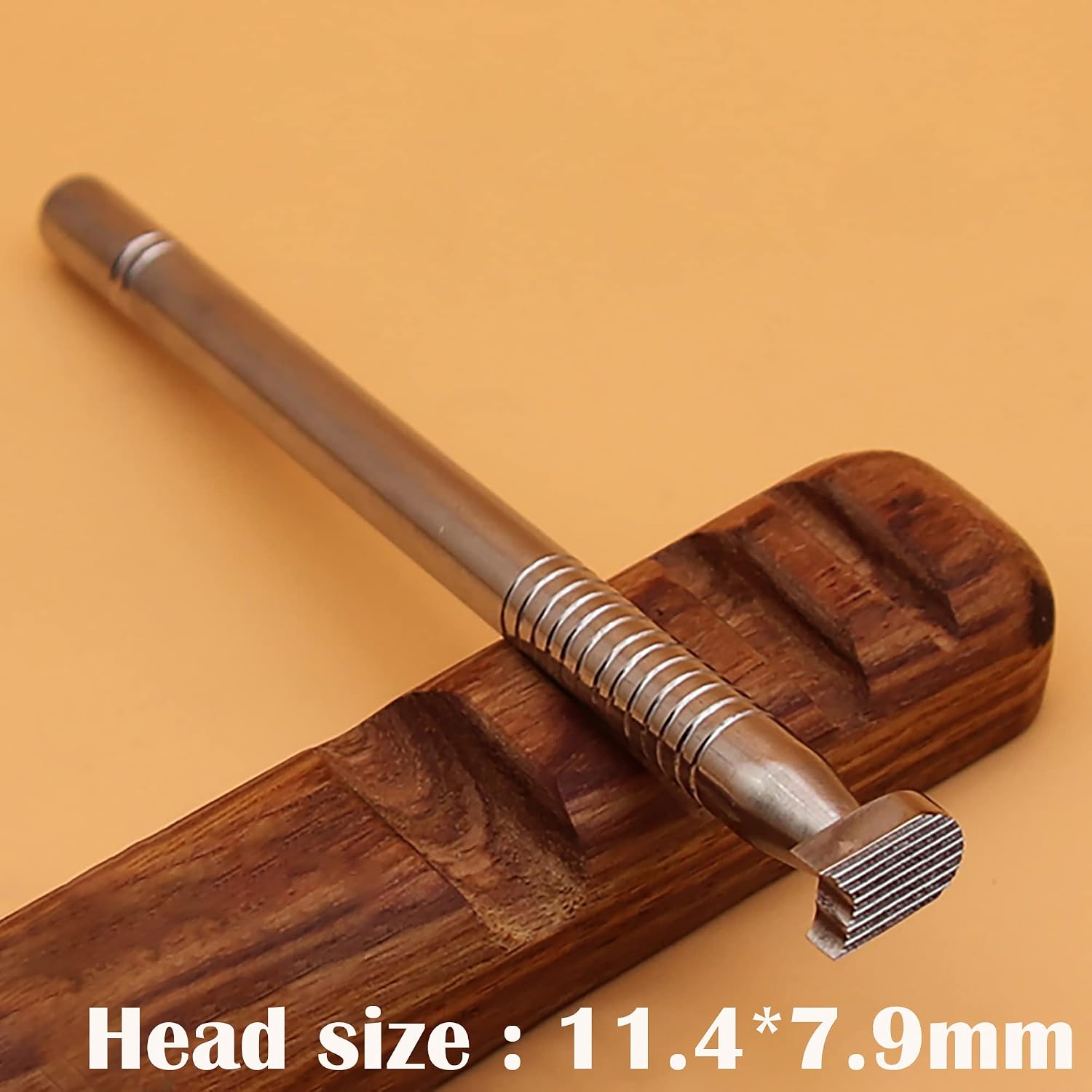 RUIQIN Leather Stamps, Flower Center Radial Pattern Leather Stamping Tools, Professional Leather Carving Tools, Leather Crafting Tools for Leather Working and Leathercraft (Radial Pattern)