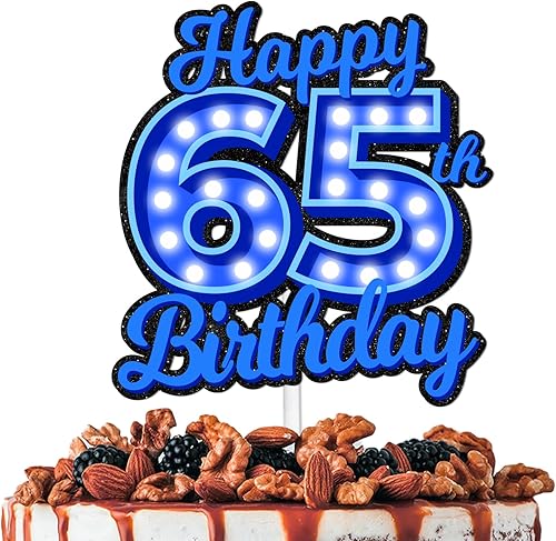 Miniatura 106 de Blue Glitter Happy Birthday 15th Cake Topper Let’s Glow Crazy Party Theme Decoration Supplies Boys Girls Happy Birthday 15 Anniversary Party Decor