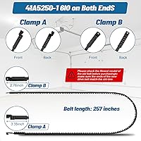 Vista 3 de Correa de transmisión Whisper Drive (257"), 41A5250-1 Correa corta para puertas de garaje de 8 pies de alto, compatible con abridores de puerta