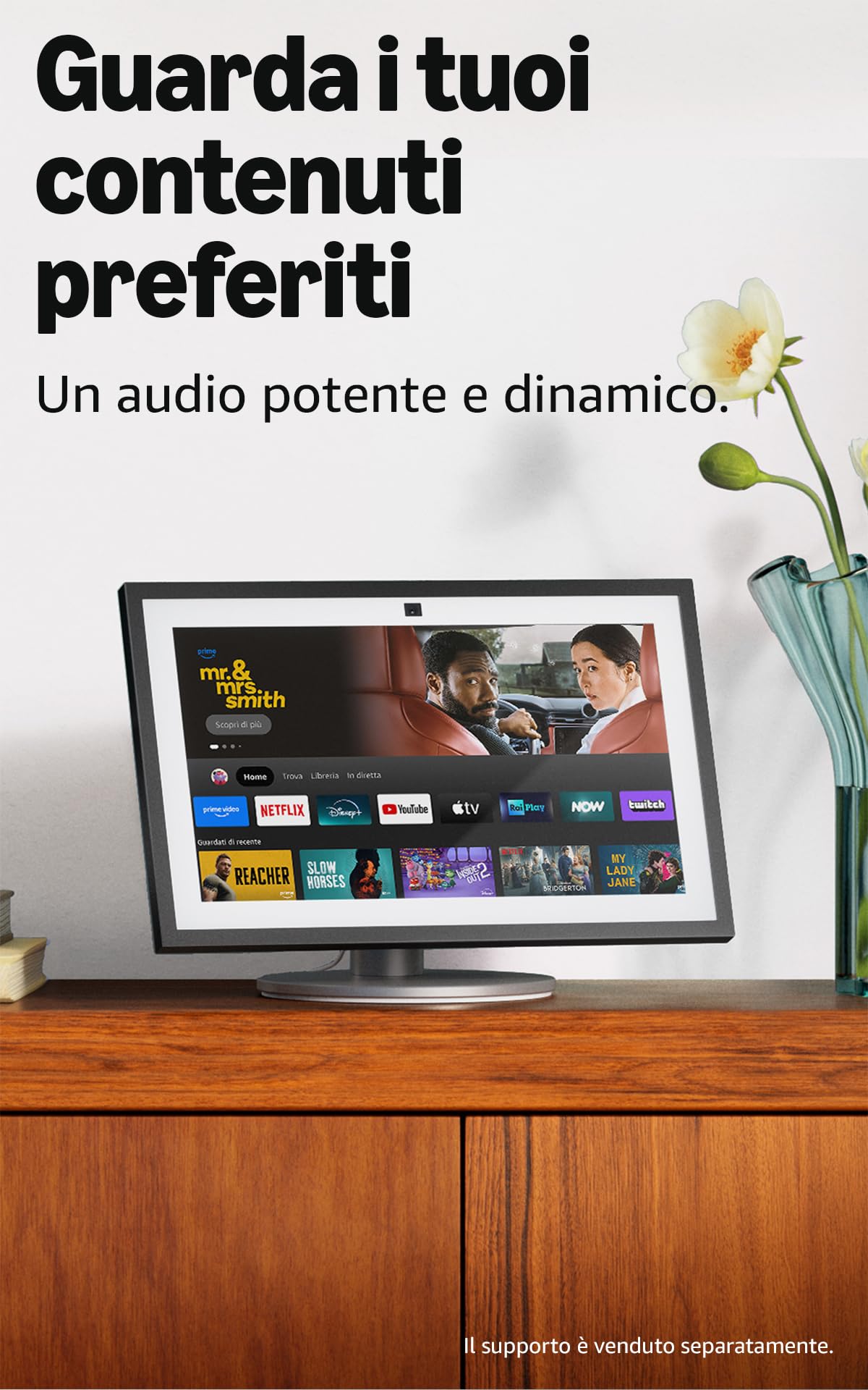 Amazon Echo Show 15 (Ultimo modello) | Schermo intelligente Full HD da 15,6” con Alexa, Fire TV integrata e telecomando vocale Alexa, con Accesso Anticipato ad Alexa+