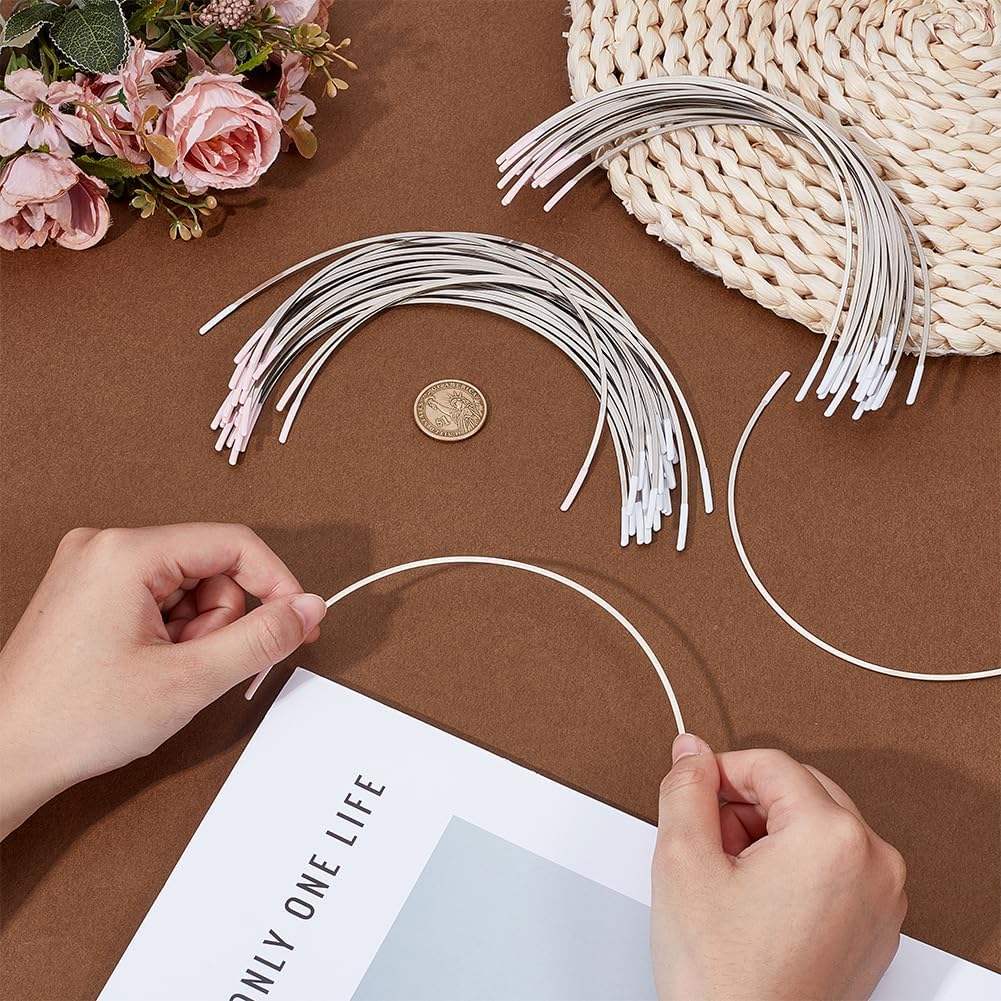 OLYCRAFT 24 Pair 304 Stainless Steel Bra Wire Replacement Sturdy Bras Supporters Sewing Supplies Bras Replacement Cup Accessory Replace Sturdy Supporters for Underwiring Replace