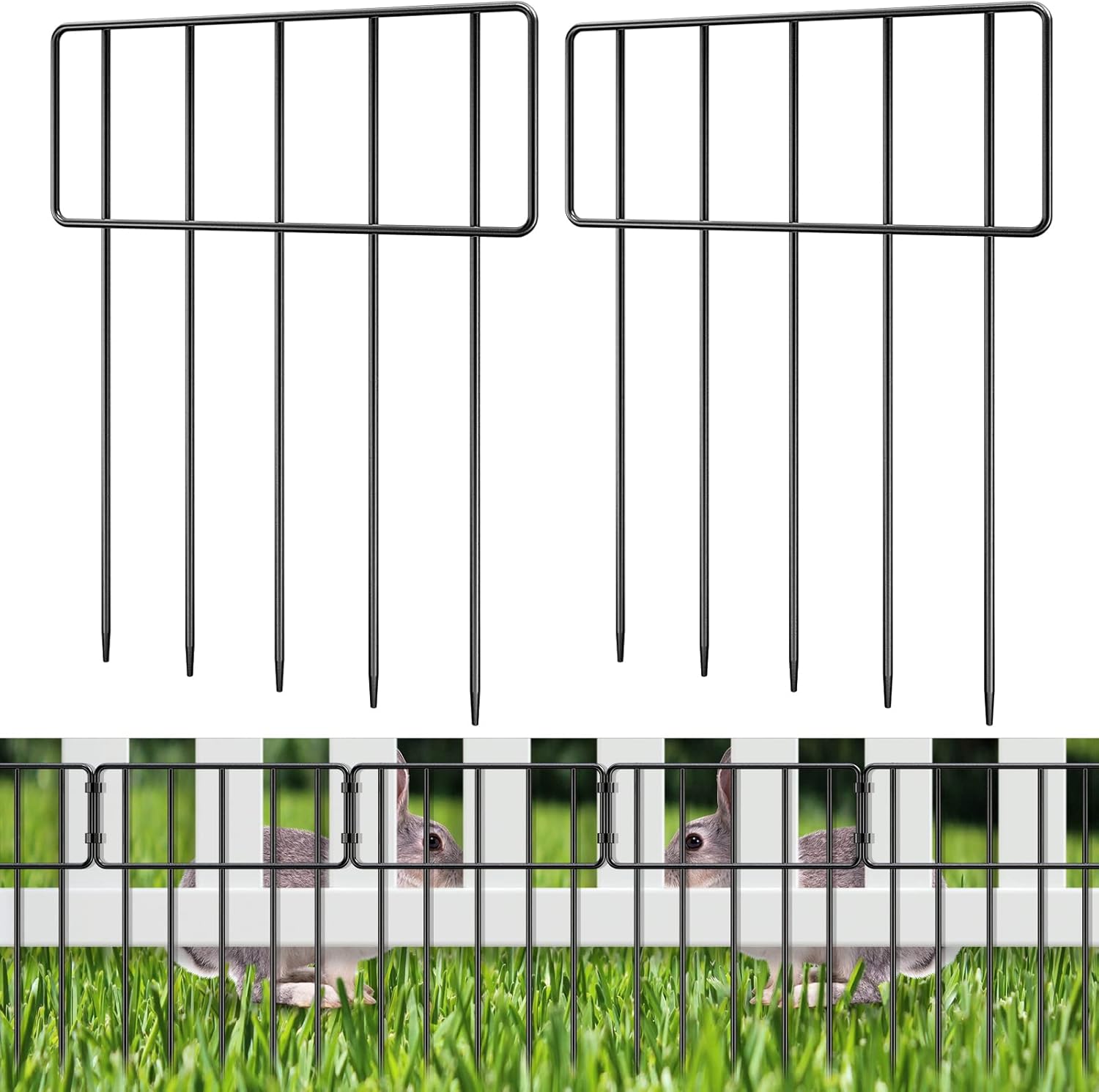 Bepatio Animal Barrier Fence 10"L x 16.7"H 12Pcs