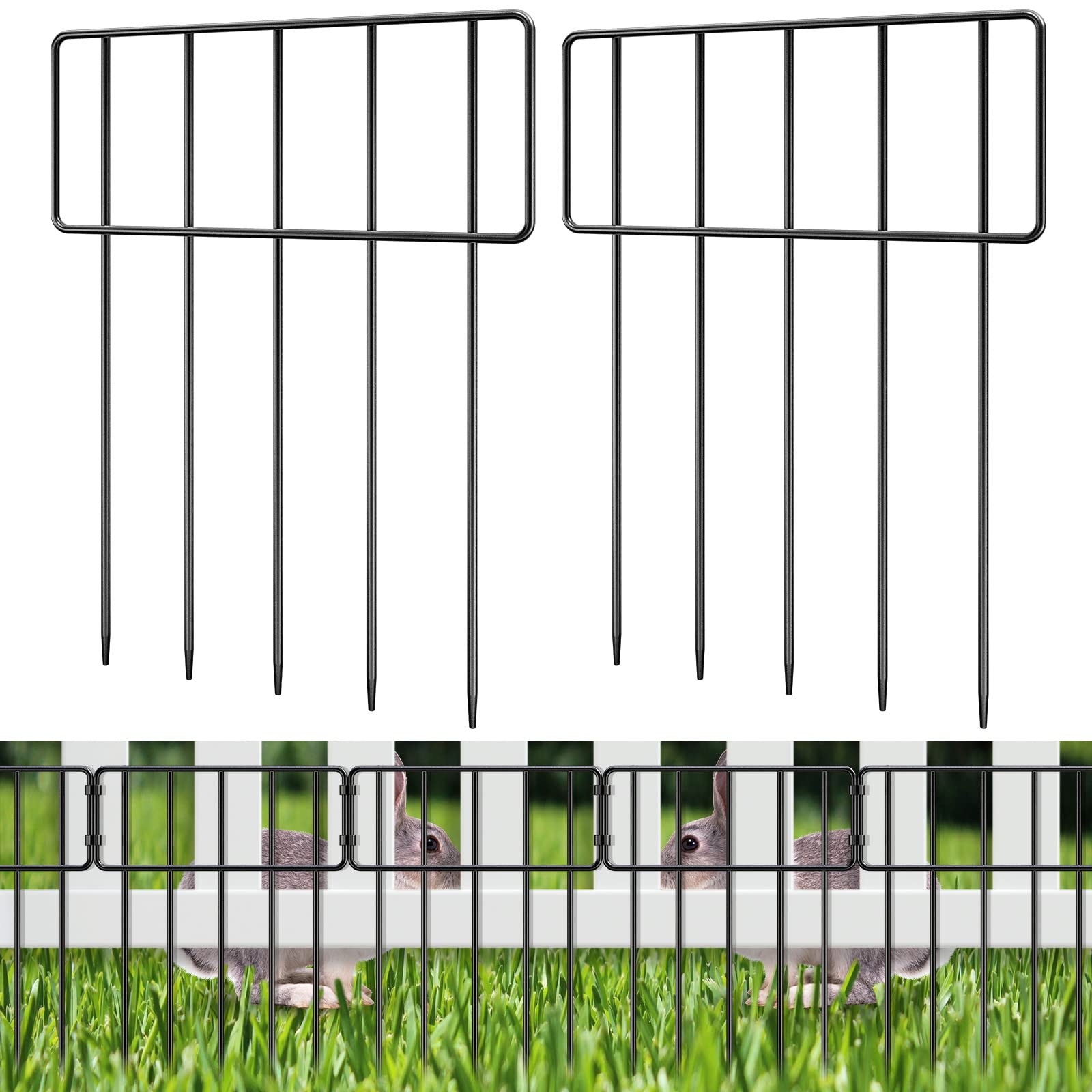 Buy Bepatio Animal Barrier Fence 10"L x 16.7"H 12Pcs Decorative Garden