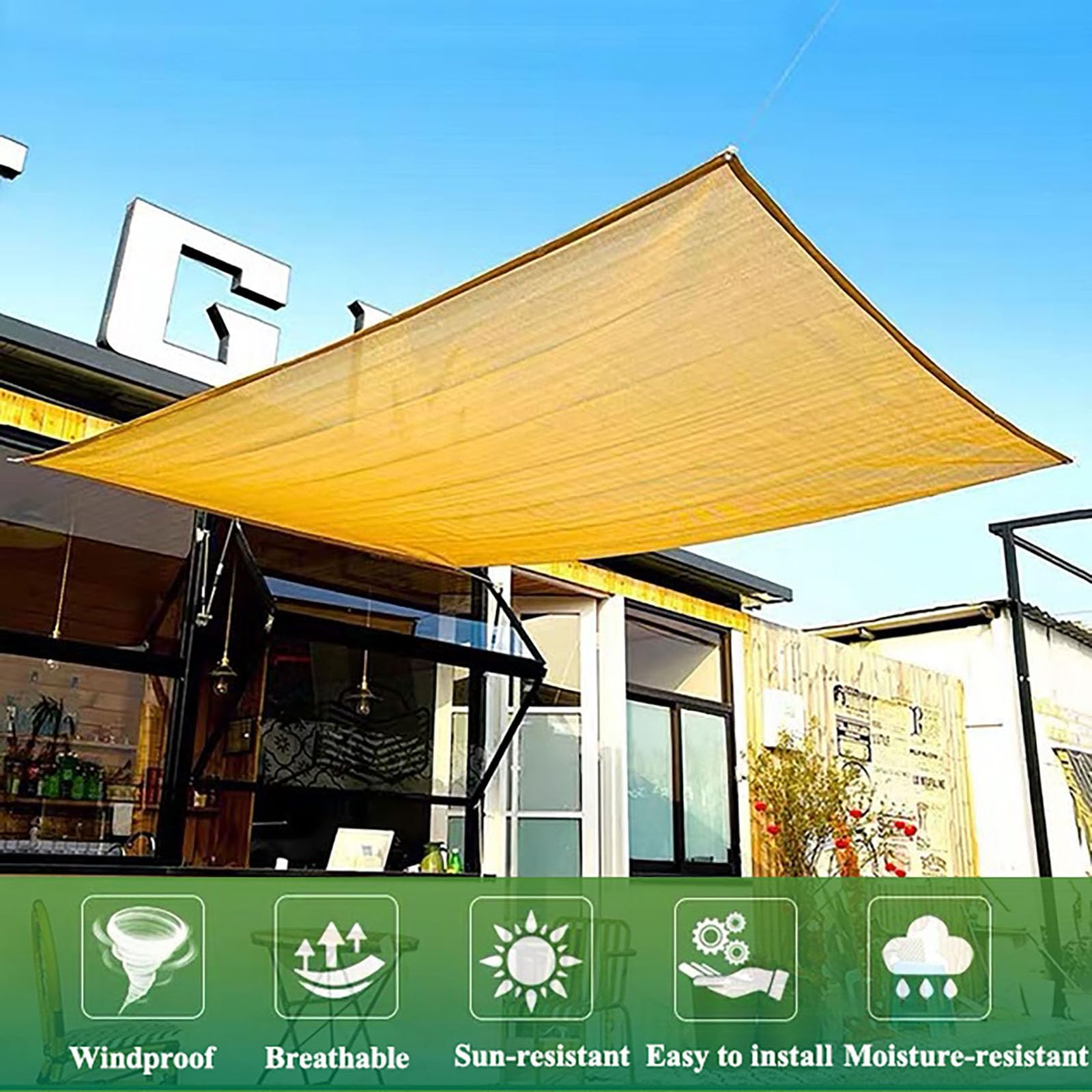 Mallas de Sombreo Jardin,Malla Sombra - Red de sombreado con Ojales Red de sombreado Duradera 90% de protección UV para protección Solar en Balcones, Jardines, invernaderos y terrazas 3X6m