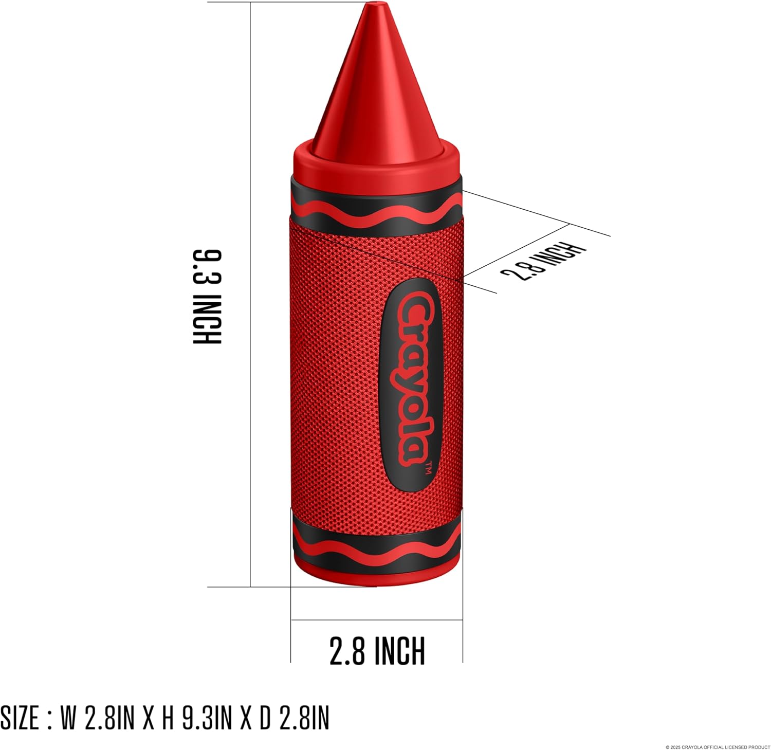 Crayola Kids Crayon Speakers Bluetooth Wireless, Portable Bluetooth Speakers 20W Peak Power HD Sound, Mini Bluetooth Speaker with TWS Pairing BT 5.3, FM Radio Home/Party/Outdoor/Travel