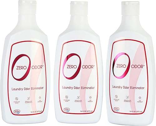 Zero Odor Eliminador de olores de lavandería – Elimina permanentemente el olor a ropa – Tecnología molecular patentada mejor para ropa, toallas y