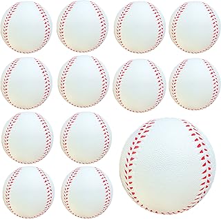 GKK Foam Baseballs 12 Pack Soft Baseballs for Kids Teenager Players Sports Foam Baseballs Training Balls for Hitting and Indoor or Outdoor Play