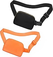 Vista 101 de Riñonera cruzada para mujeres y hombres, bolsa para cinturón para senderismo con correa ajustable, riñonera para correr, entrenamiento, deportes