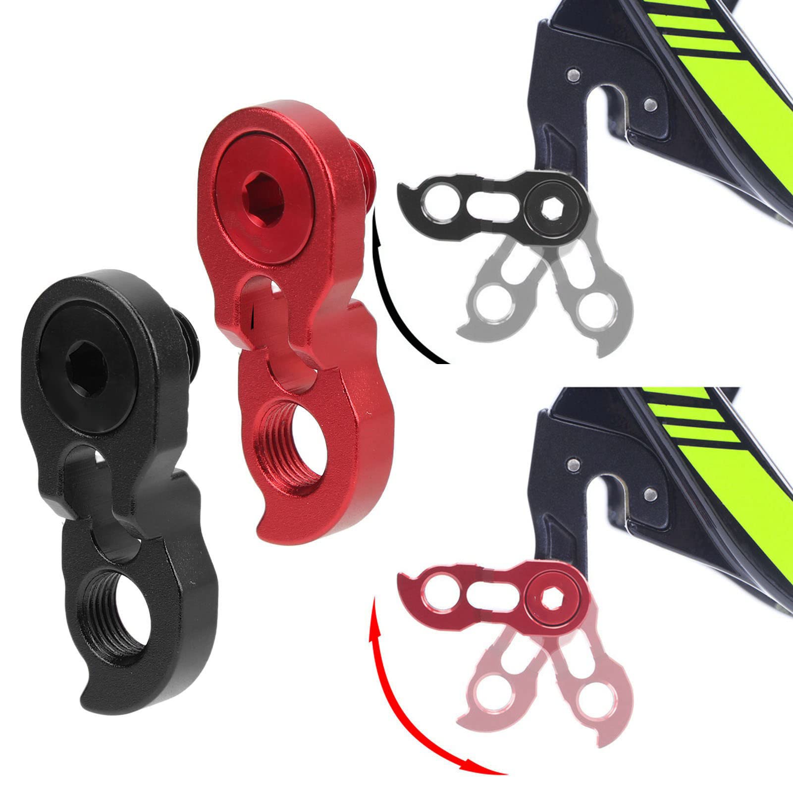 Extendeur De Dérailleur Arrière Vélo – Pour 34T à 52T, Alliage Aluminium, Réglage Facile, Rouge