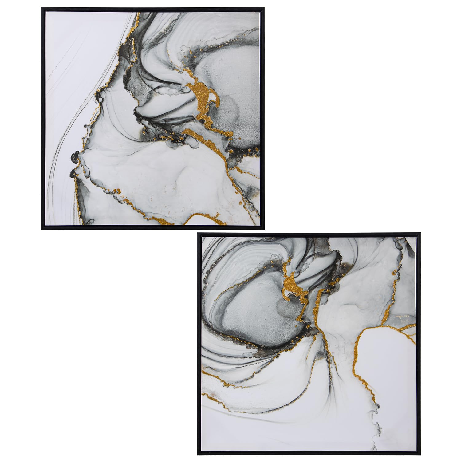 Toile abstraite DRW 60x60cm pour donner vie à un mur blanc de couloir