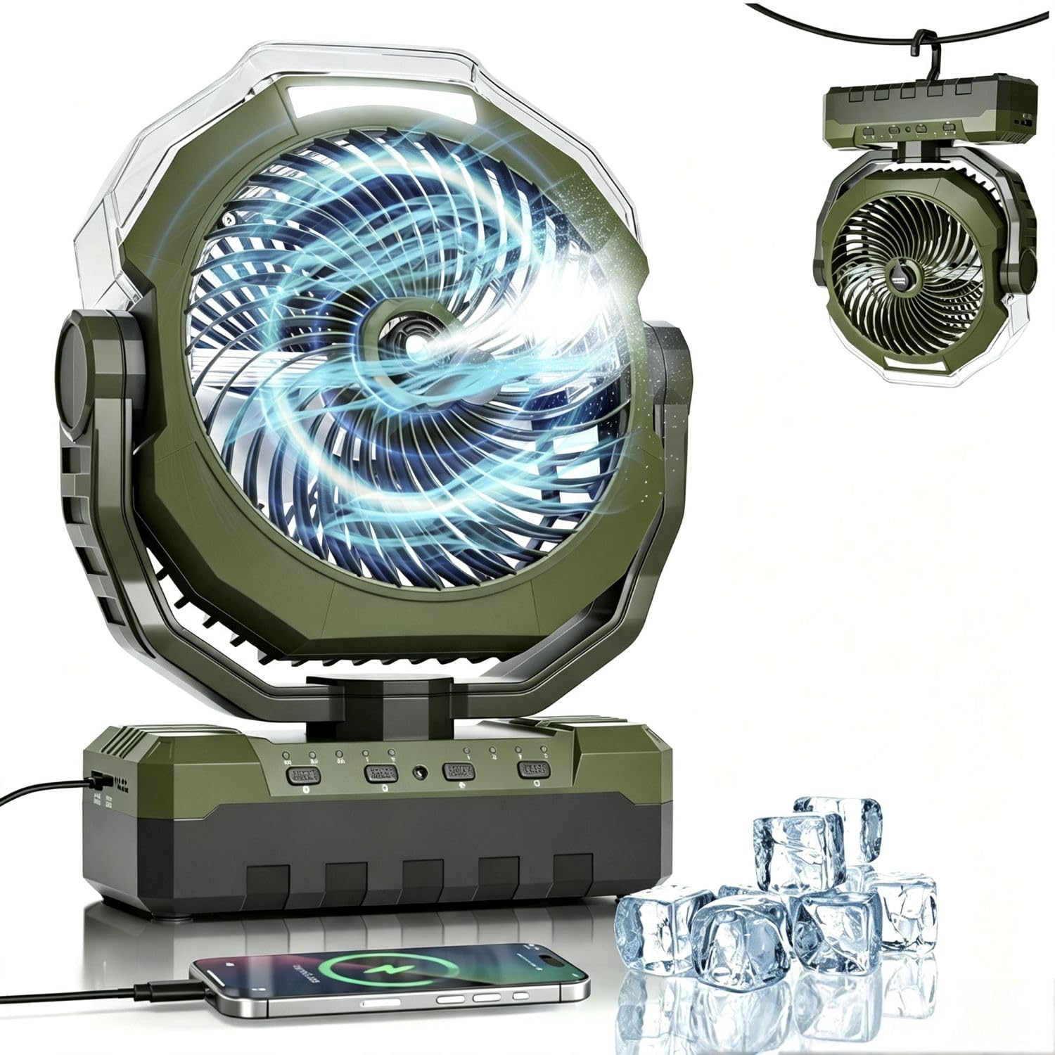 Photo 1 of Fentara Portable Misting Fan, 36000mAh Rechargeable Battery