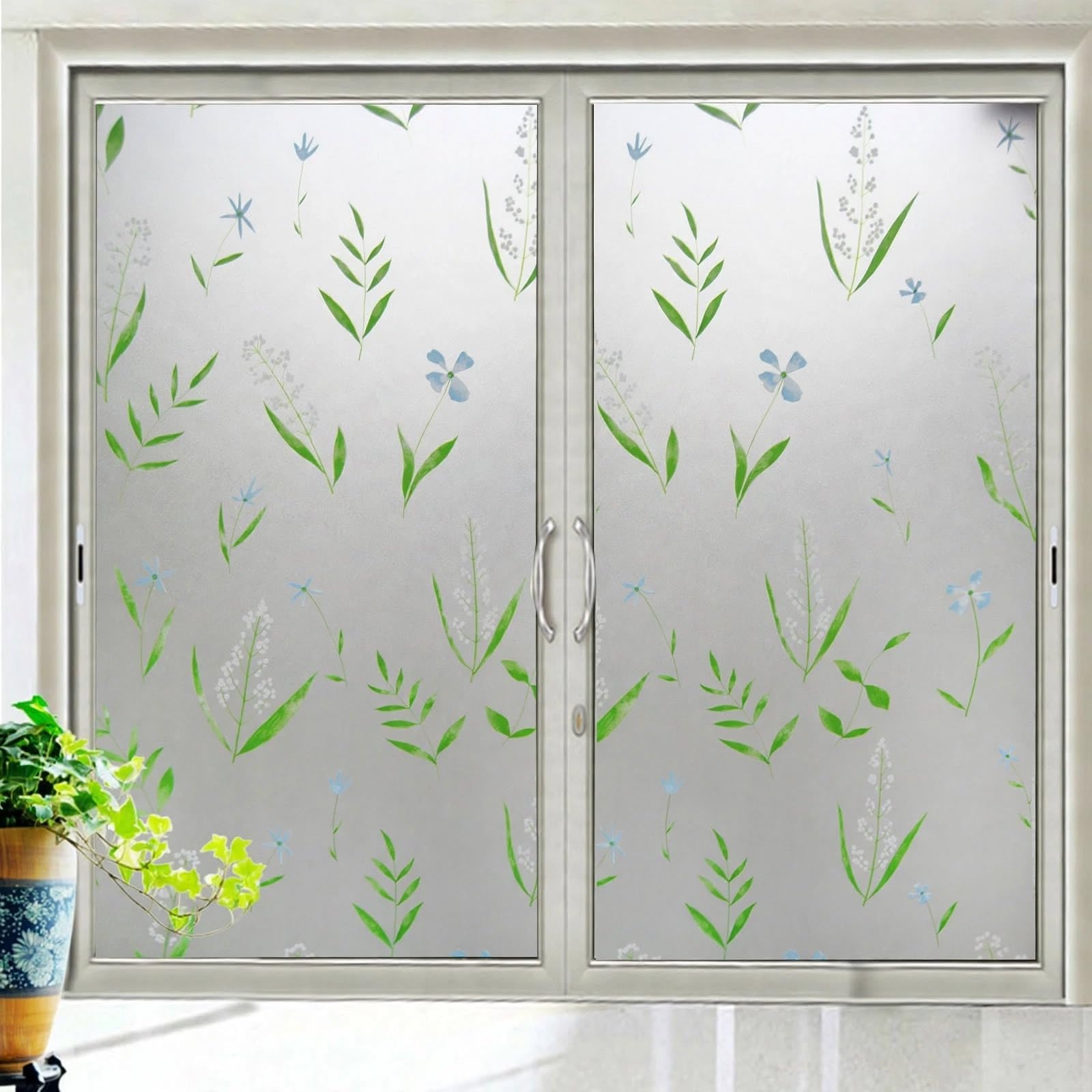 Frosted Jasmine Window Film - Privacy & UV Protection -1 Frosted Jasmine Window Film - Privacy & UV Protection -1