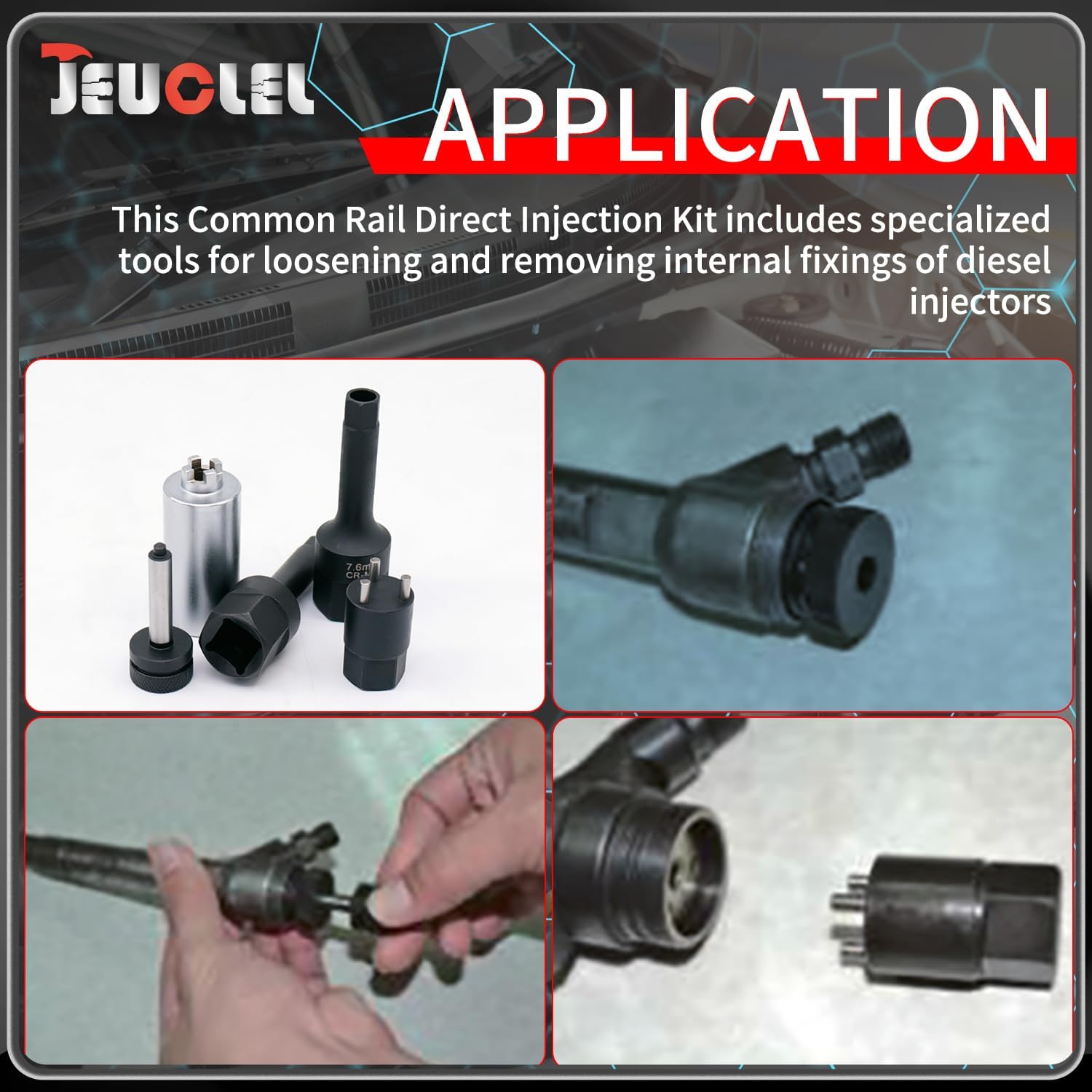 8PCS Common Rail Diesel Injector Repair Kit for Bosch Denso Siemens