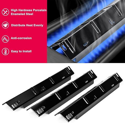 Miniatura 3 de Uniflasy Rejillas de parrilla Placas de calor para Dyna-Glo 4 quemadores DGH450CRP DGH451CRP Piezas de parrilla para Dyna Glo 70-01-911 70-02-411