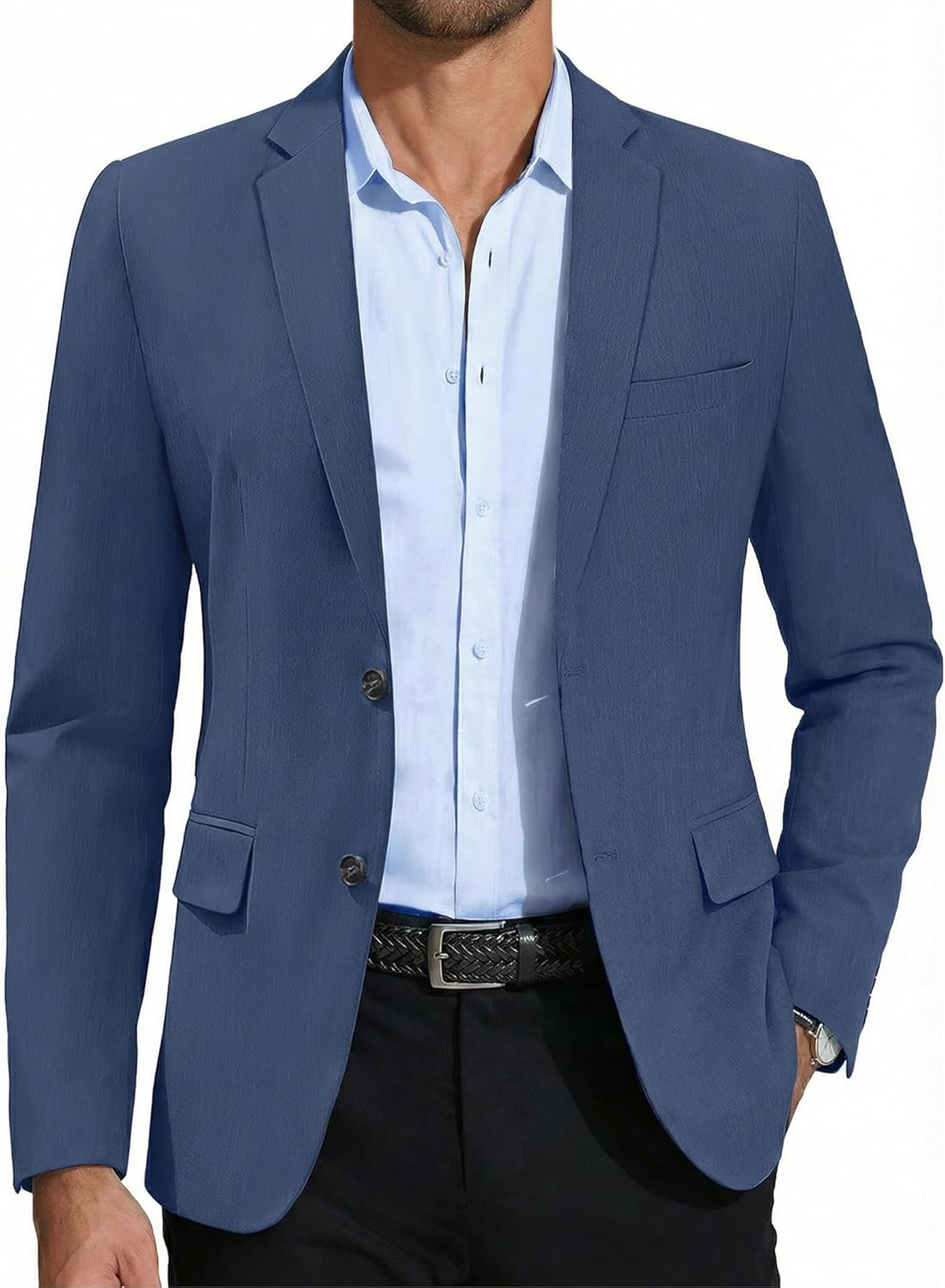 COOFANDY Mens Casual Blazer Slim Fit Suit Jacket Two Button Lightweight Sport Coat