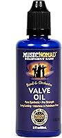 MusicNomad MN703 Premium Synthetic Valve Oil for Trumpets & Brass Instruments - 2oz Non-Toxic, Long-Lasting, No Buildup, Made in USA