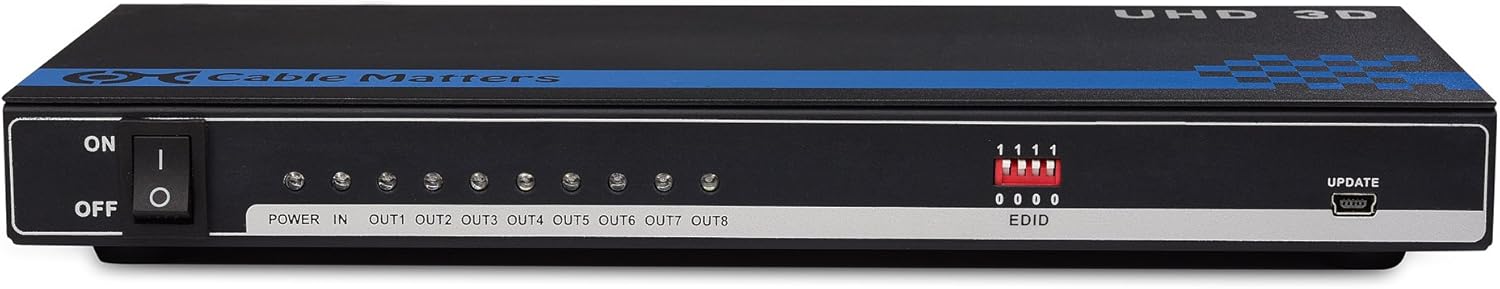 Tор Rаtеd Cable Matters 8 Port 4K HDMI Splitter 4K Resolution Ready Nеw Dеаl Cable Matters 8 Port 4K HDMI Splitter 4K Resolution Ready