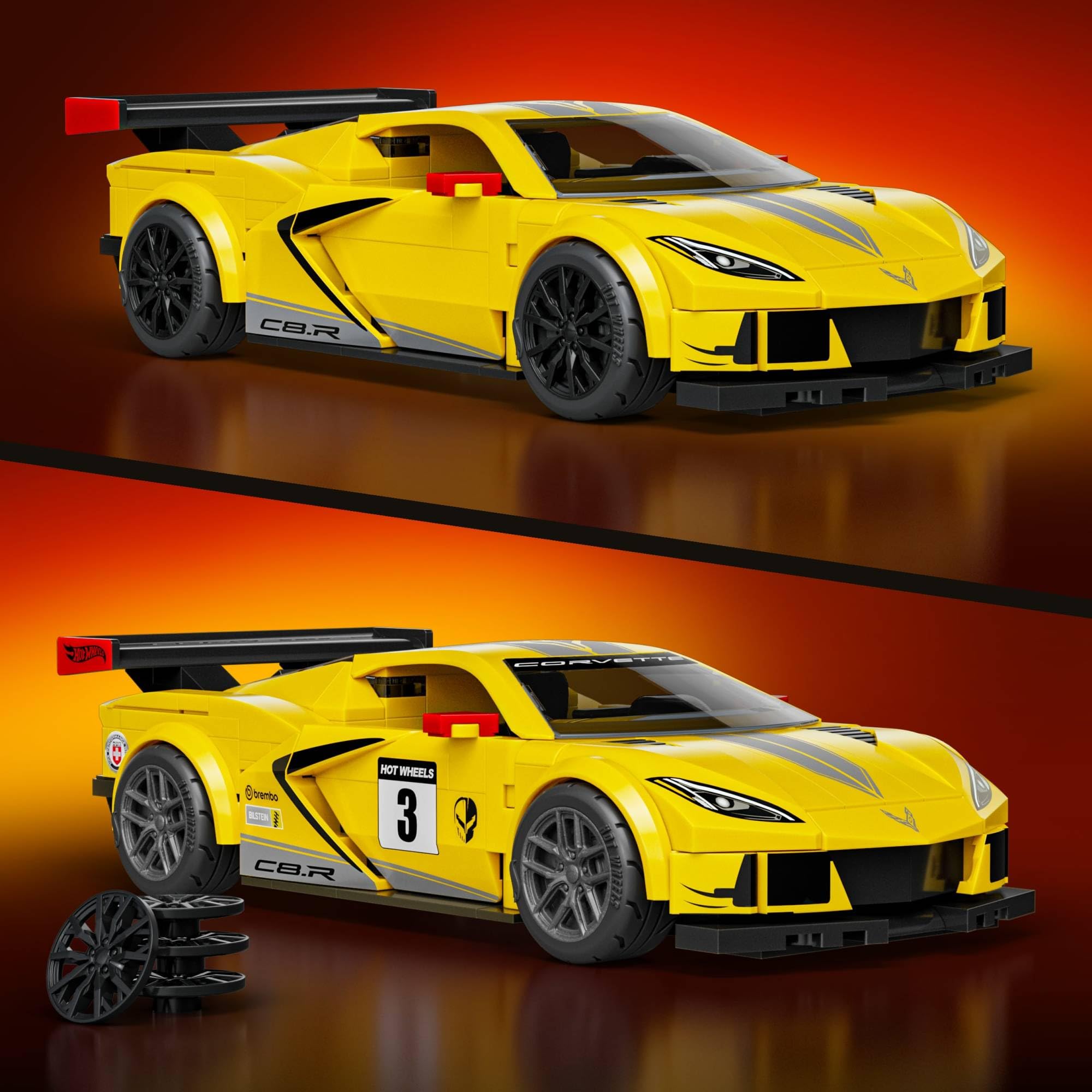 Mattel Brick Shop Hot Wheels Speed Series '20 Corvette C8.R