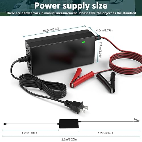Miniatura 10 de Tree - Cargador de batería de scooter de 60 W para bicicleta eléctrica LASHOUT, cargador de litio de 24 V 2 A, compatible con silla eléctrica Jazzy,