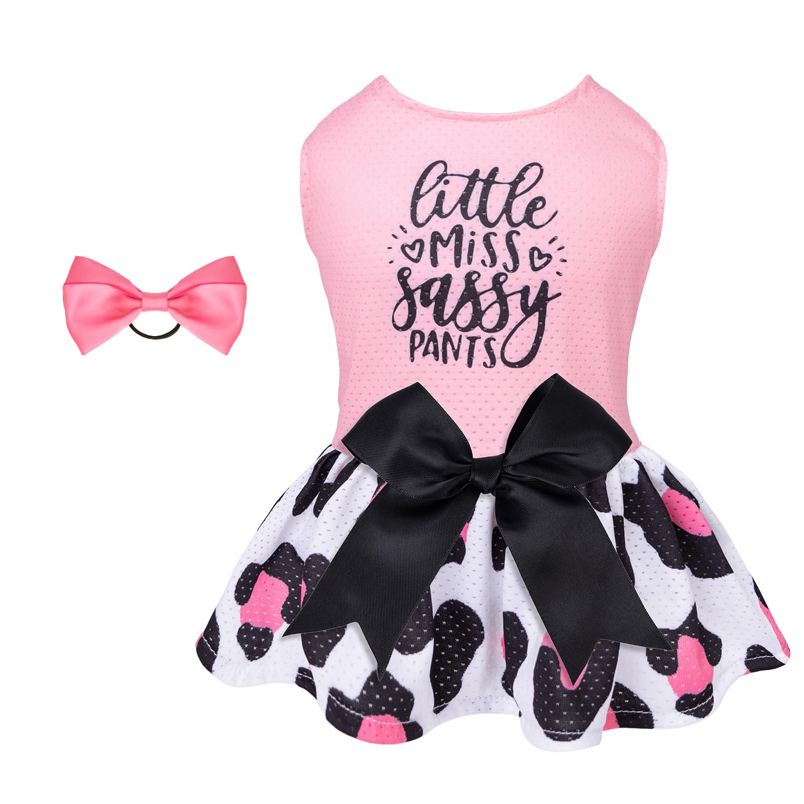 CuteBone Dog Mesh Dress Puppy Sundress Pet Outfit Summer Fashion for Small Dogs Girl Cat Clothes BF30XXS-D