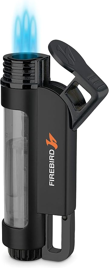 Encendedor Recargable de Butano Triple Torch Illume - Negro miniatura 2