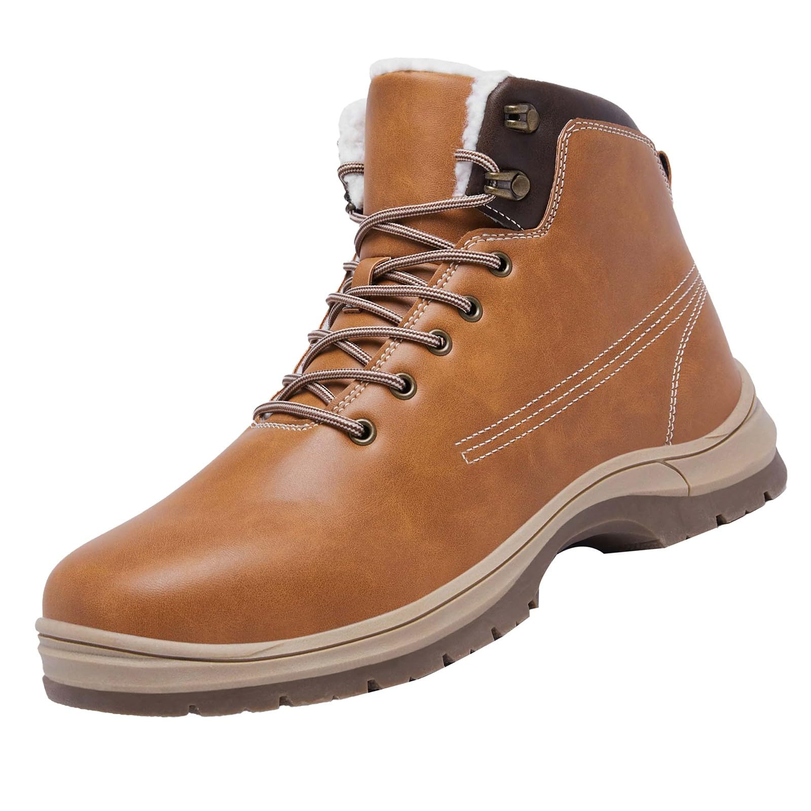 Bottes Hiver Homme, Chaussure Neige Homme Chaussure Montante Hiver Homme Couple Femmes Hommes Chaussures de Randonnée Chaussures Courtes en Coton Bottes de Neige Bottes Motardes Femme