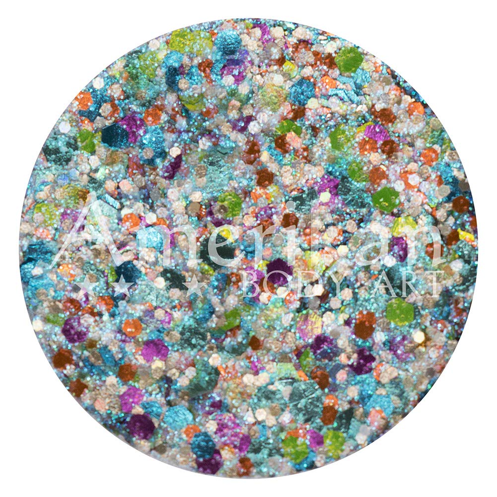 Amerikan Body Art Glitter Creme - Capricorn (15 gm), Cosmetic Polyester Glitter in Creamy Base, Great for Face Paint, Glamour Makeup