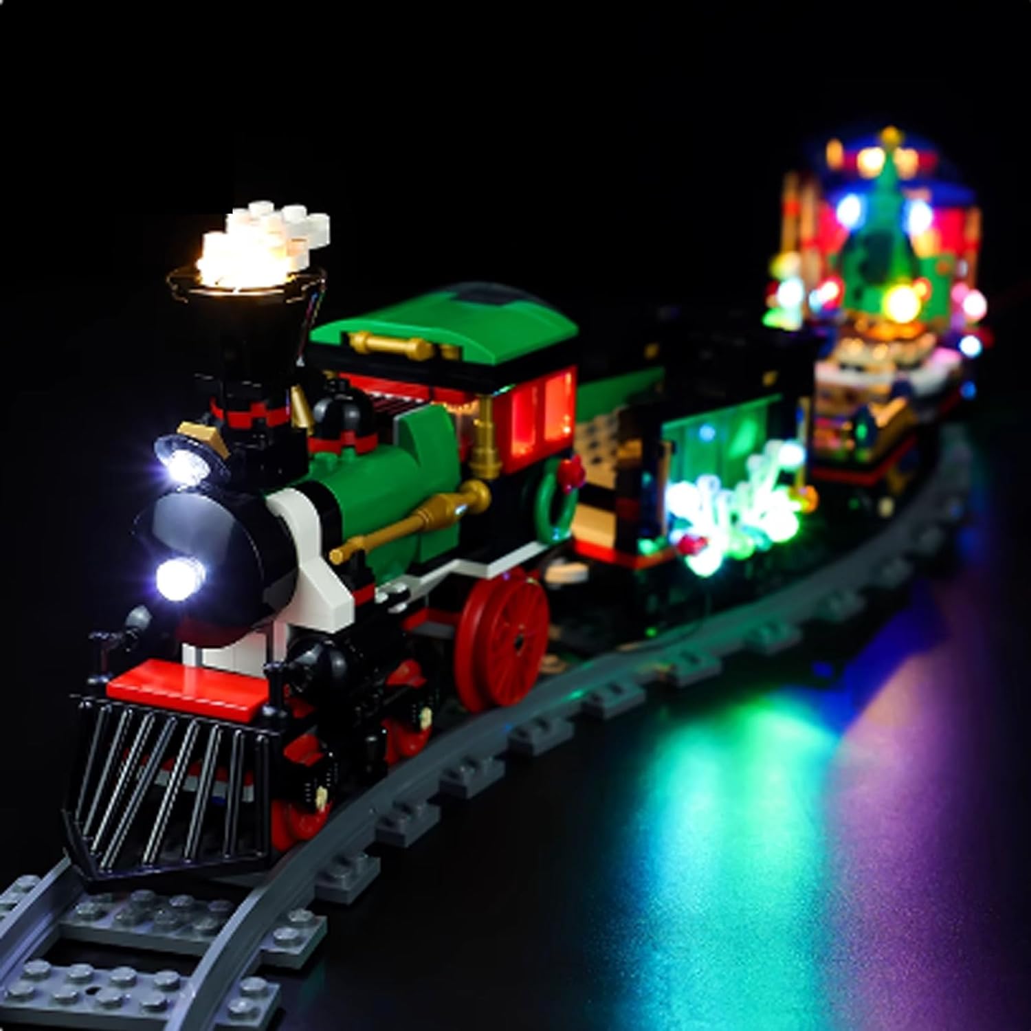 LED Lighting Kit Compatible with Lego 10254 Winter Vacation Train Series LED Light Set (Model Kit Not Included - Lighting Components Only) (Sound and Light Edition)
