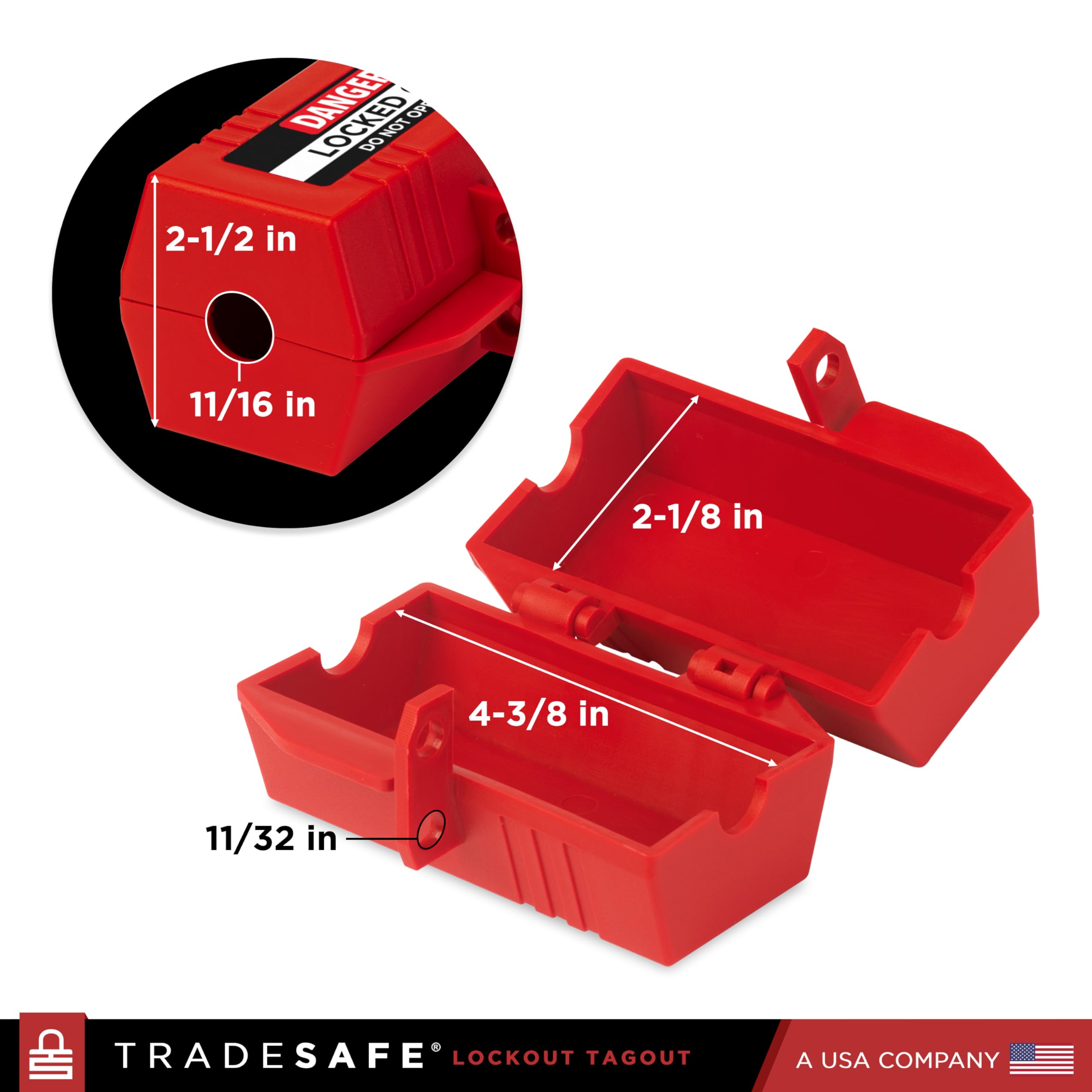 Snapklik.com : TRADESAFE Lockout Tagout Plug Locks For Electrical Plugs ...