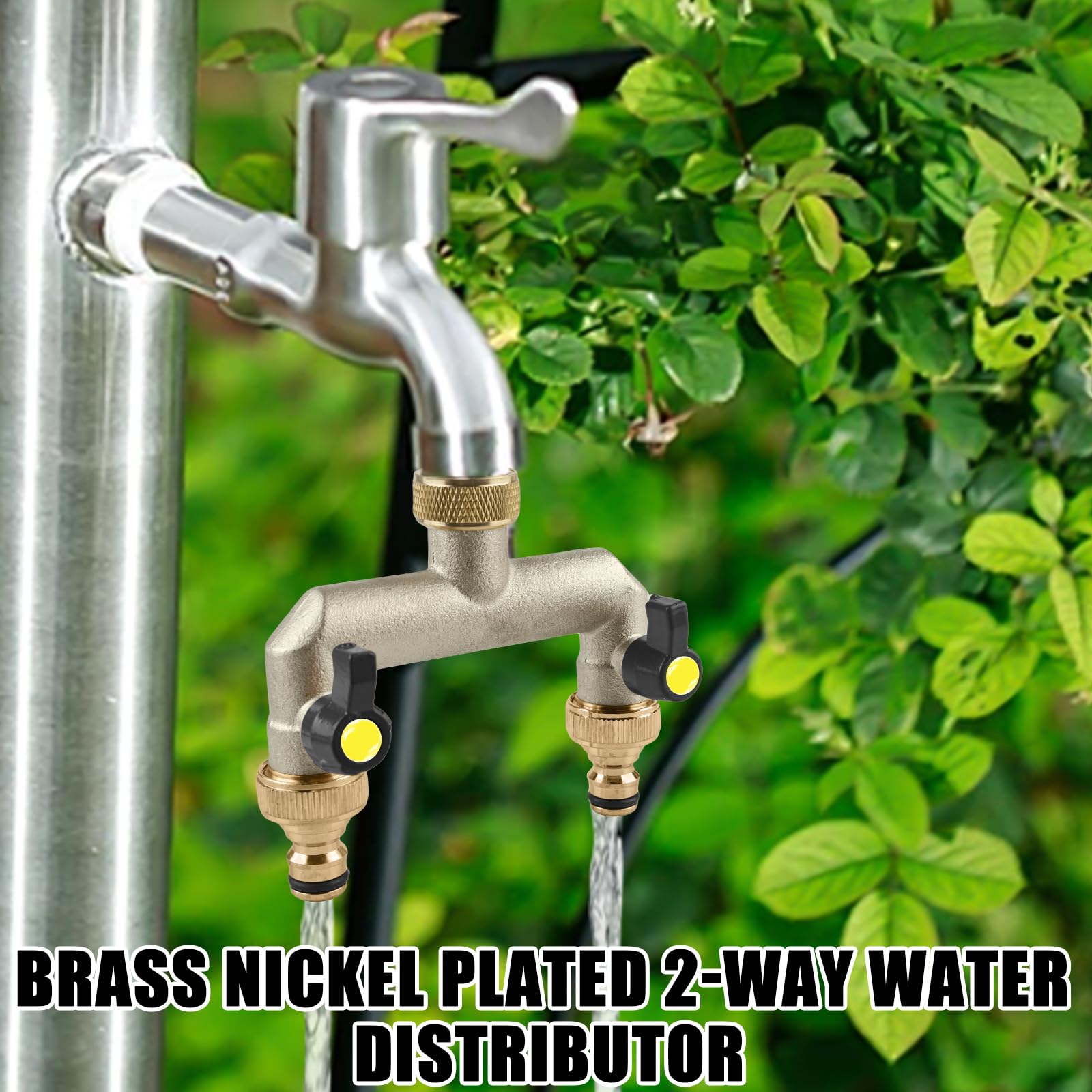 Dubbele waterkraan tuin overal messing met bevestiging vorstbestendig met adapter voor tuinslang en schroefdraad dubbele aansluiting verdeler slangadapter met slangaansluiting tuinkraan Dubbele waterkraan tuin overal messing met bevestiging vorstbestendig met adapter voor tuinslang en schroefdraad dubbele aansluiting verdeler slangadapter met slangaansluiting tuinkraan
