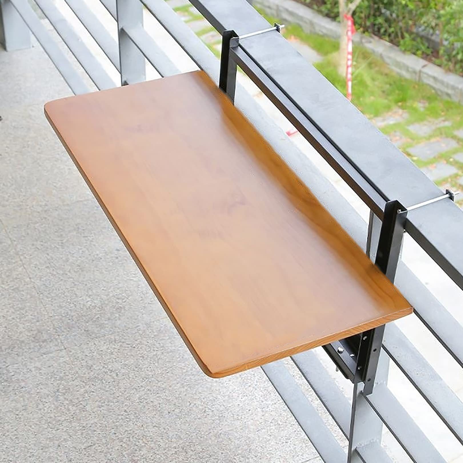 Table de bar pliante de balcon pour savourer un café en terrasse compacte