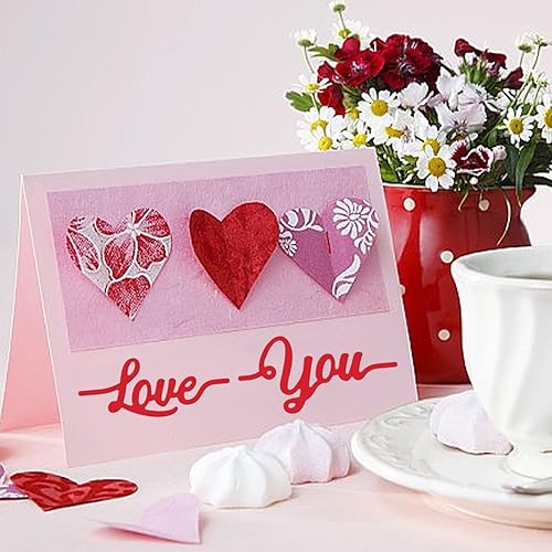 Miniatura 5 de INFUNLY 16 piezas troqueladas de palabras para hacer tarjetas Believe Blessed Die Cuts Positive Word Metal Troquel Feliz Cumpleaños para DIY