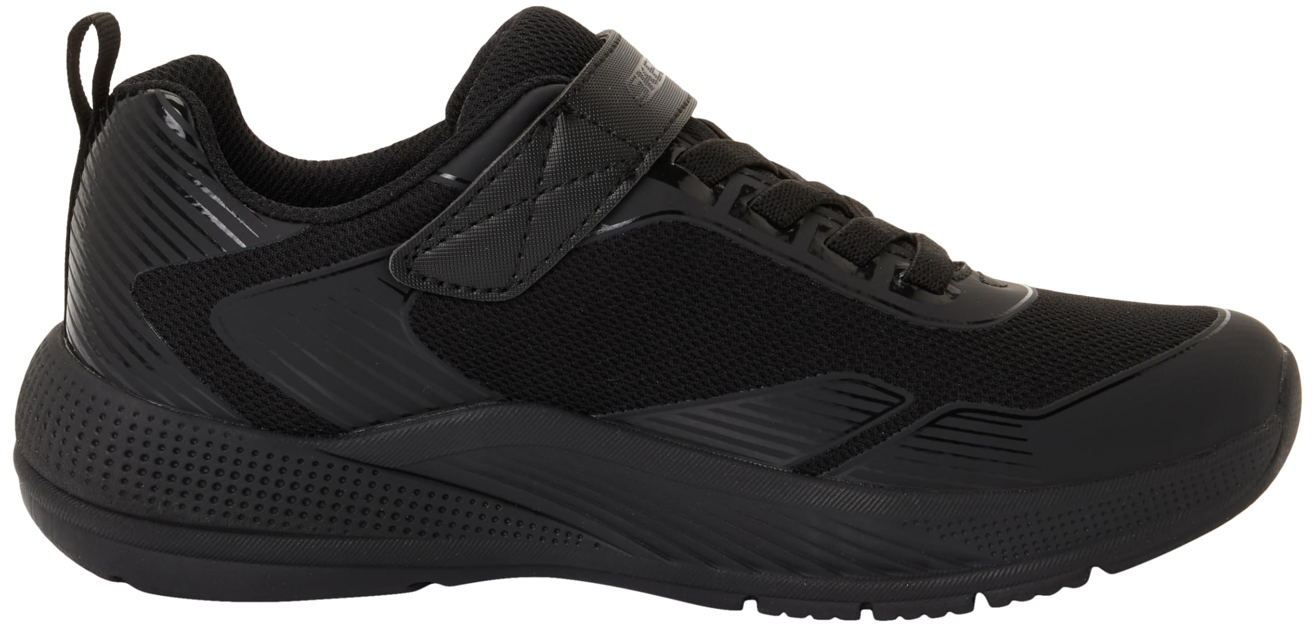 Image secondaire de Baskets Skechers Microspec Advance pour Garçon - Maille Noire et Scintillante
