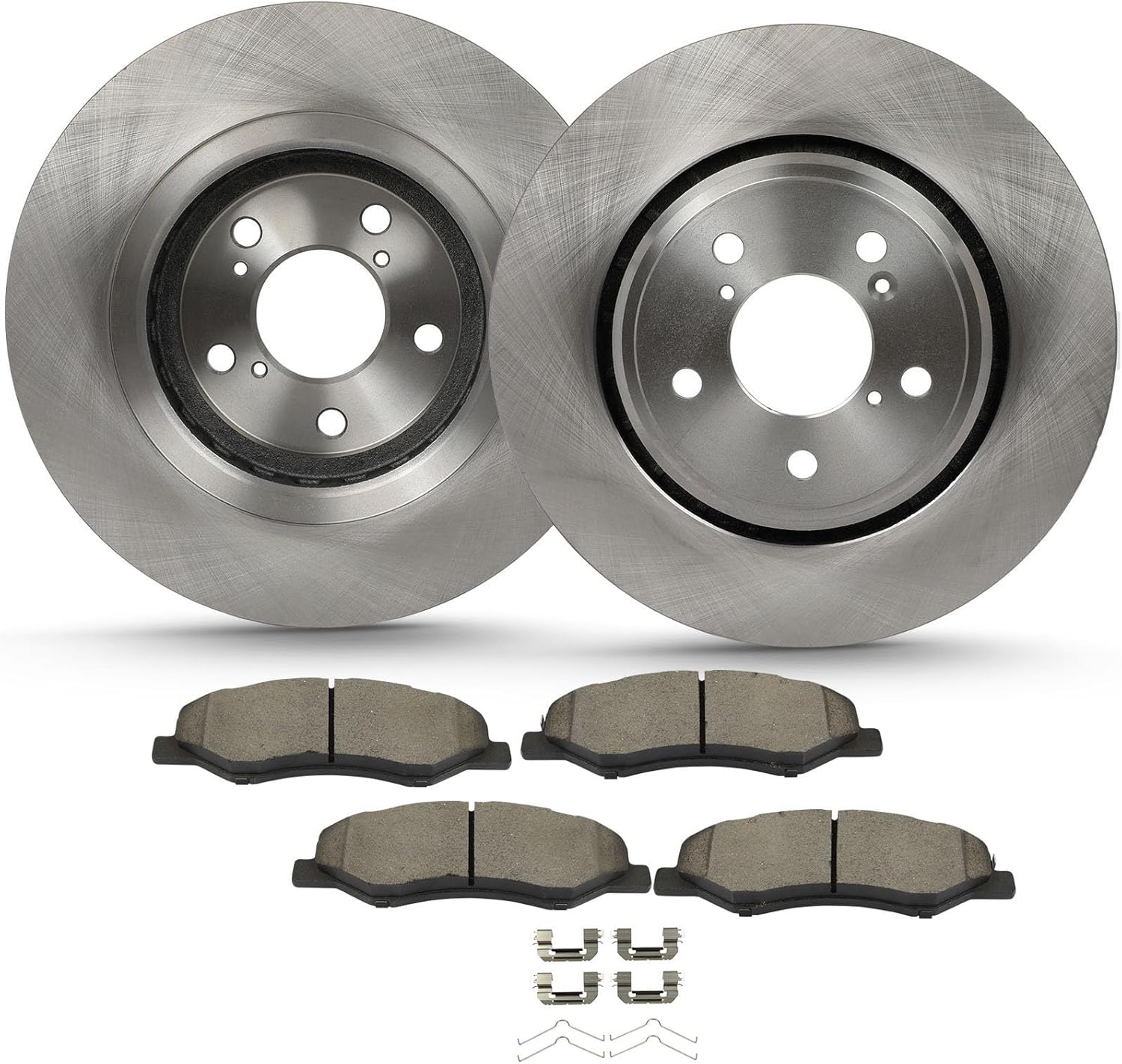 ECCPP 901366 D2089 Front 2pcs Brake Rotors + 4pcs Pads Fit