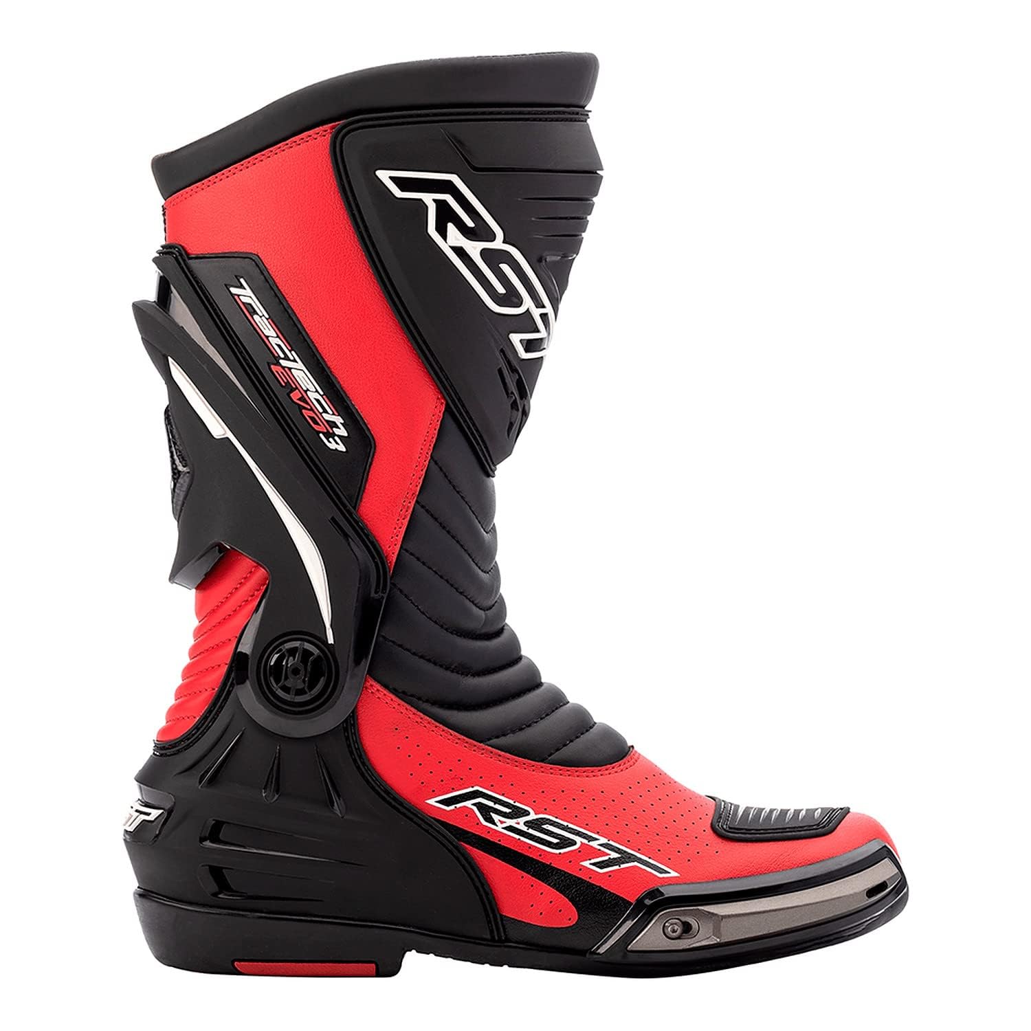 RST Men's Motorcycle Boot, Red Black, 8