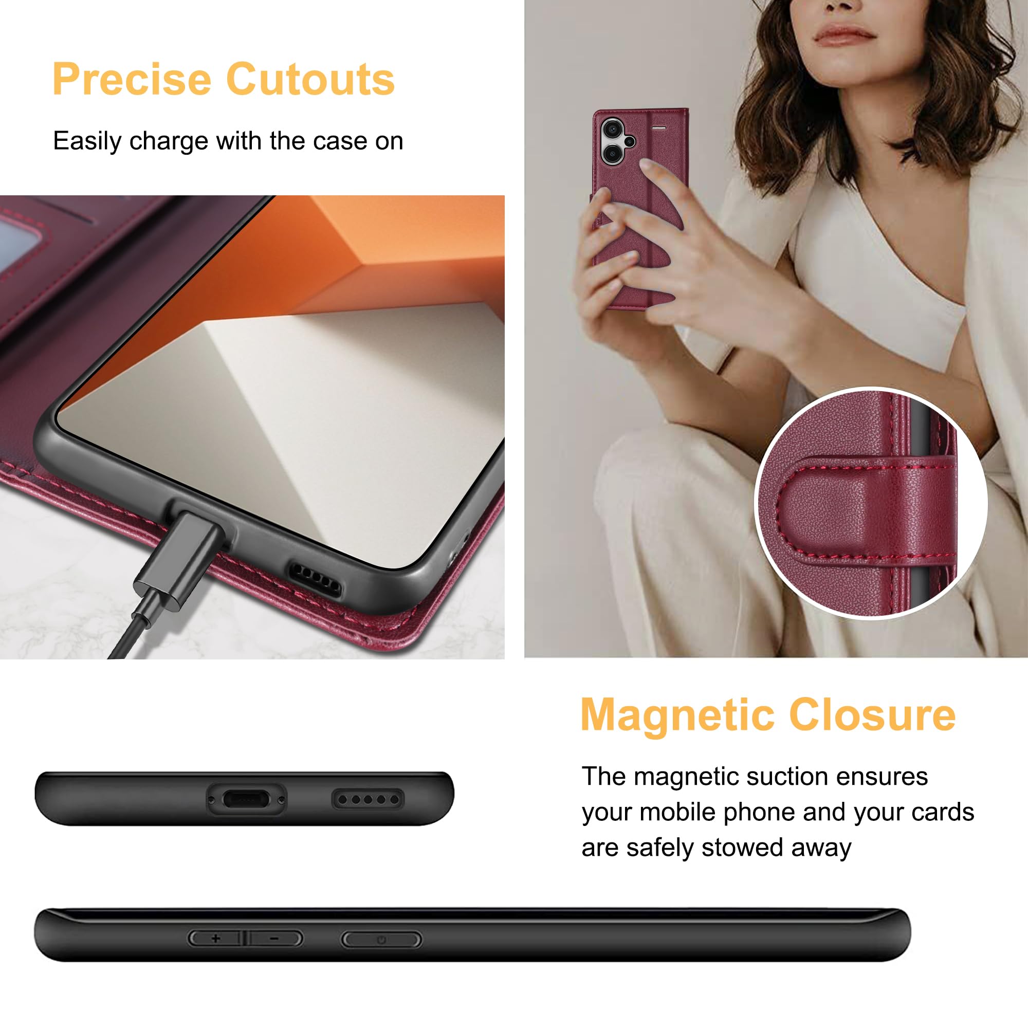 Custodia Xiaomi Redmi Note 13 Pro 5G Cover in Pelle PU