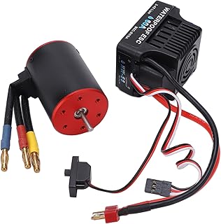 Motor Brushless RC Combo ESC, 3650 4300kv RC Motor Brushless 60A Combo ESC com plugue de banana de 4mm para 1/8 1/10 RC Carro