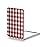 OMIRO Compact Mirror, Unique Plaid Pattern PU Leather 1X/3X Magnification, Ultra Portable for Purses, 2.4 W x 3.4 L, Red Plaid