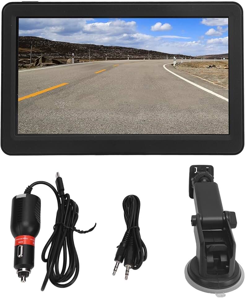 Navigador de GPS de carro Brilluxa, de navegação GPS sem fio de 7 polegadas IPS IPS, veículo GPS de alta definição compatível com o CarPlay