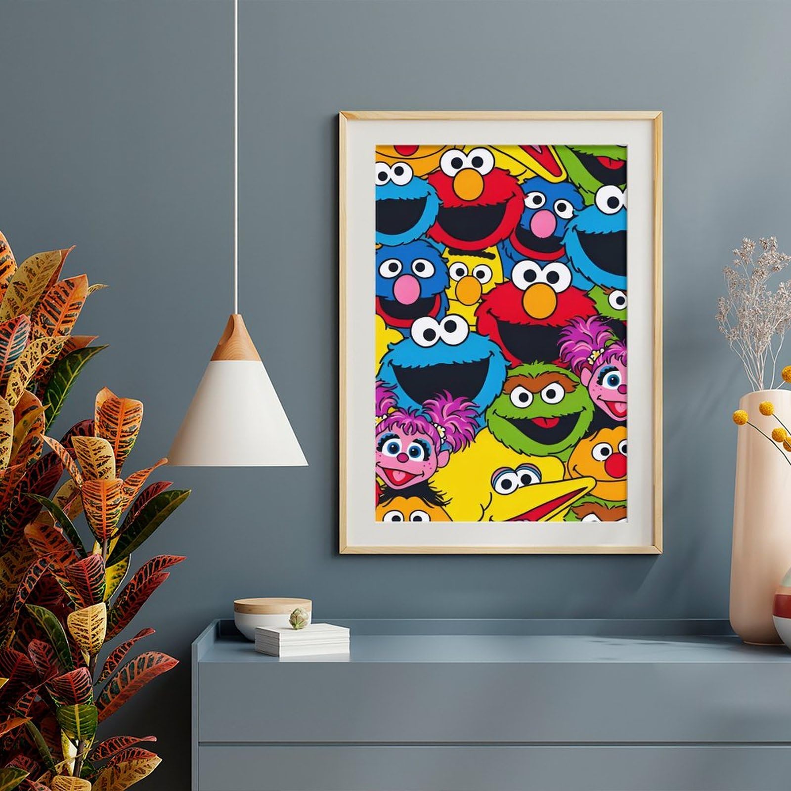 Amazon.co.jp: セサミストリート ポスター 絵画 インテリア 壁紙用