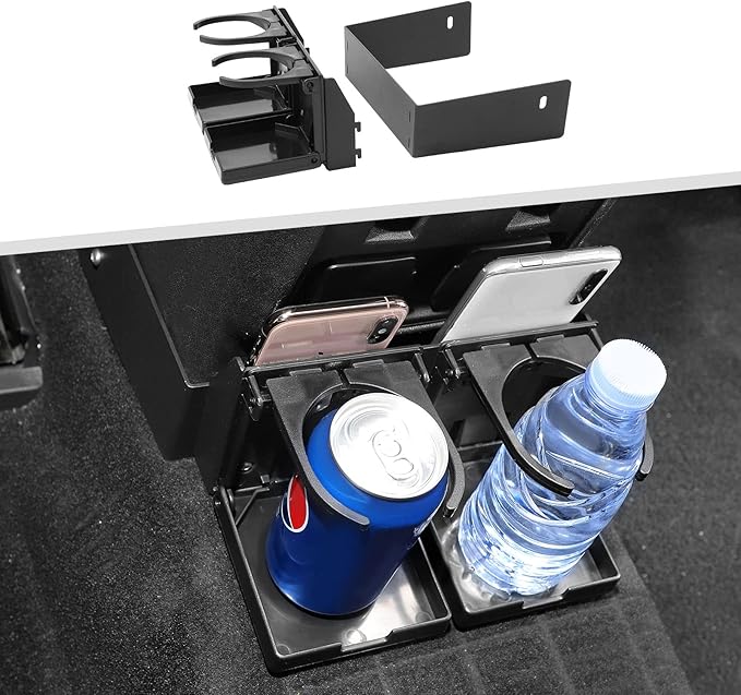 Jimen for Bronco Rear Cup Holder, Back Seat Drink Holder